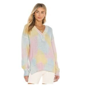 LoveShackFancy Pastel V-Neck Sweater